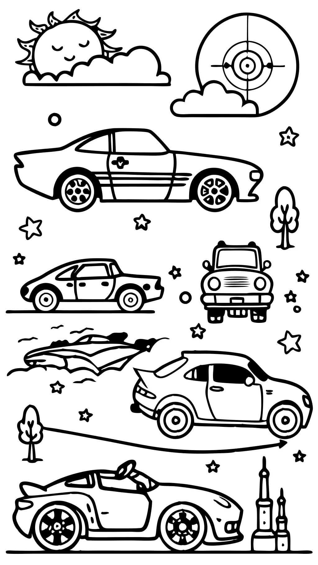 free coloring pages cars